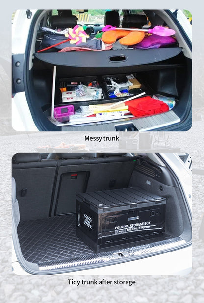 Collapsible Outdoor Storage Box with Table