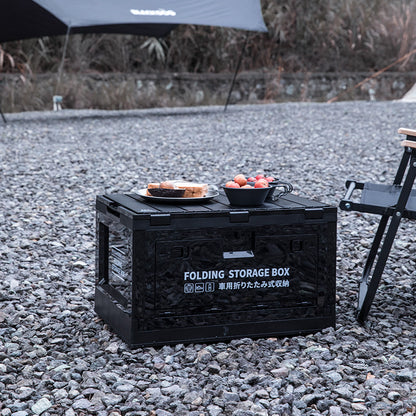 Collapsible Outdoor Storage Box with Table