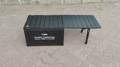 Collapsible Outdoor Storage Box with Table